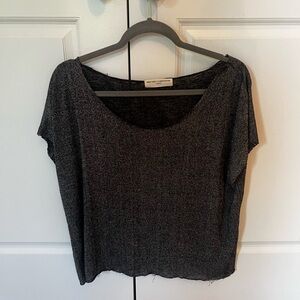 Women's Gray Short Sleeve